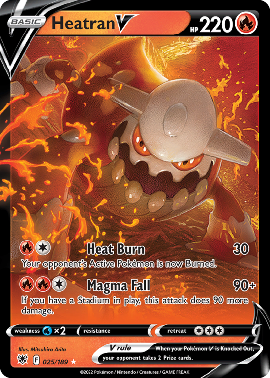 Heatran V 25/189 Sword & Shield Astral Radiance