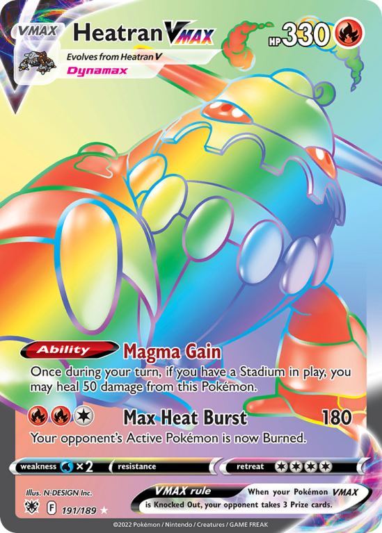 Heatran VMAX 191/189 Sword & Shield Astral Radiance