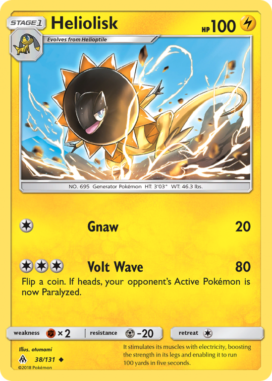 Heliolisk 38/131 Sun & Moon Forbidden Light