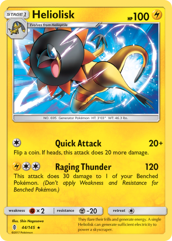 Heliolisk 44/145 Sun & Moon Guardians Rising