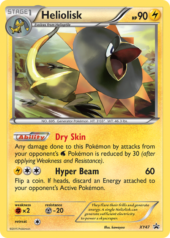 Heliolisk XY47/183 XY XY Black Star Promos