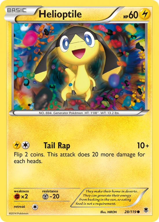 Helioptile 28/119 XY Phantom Forces