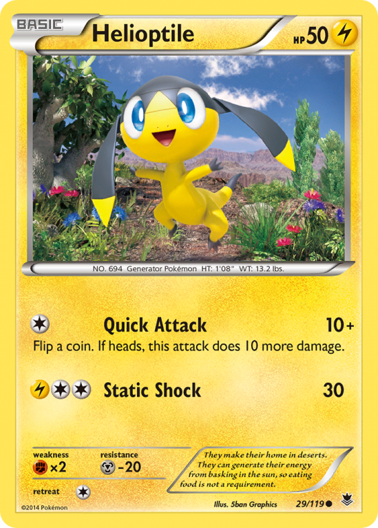 Helioptile 29/119 XY Phantom Forces