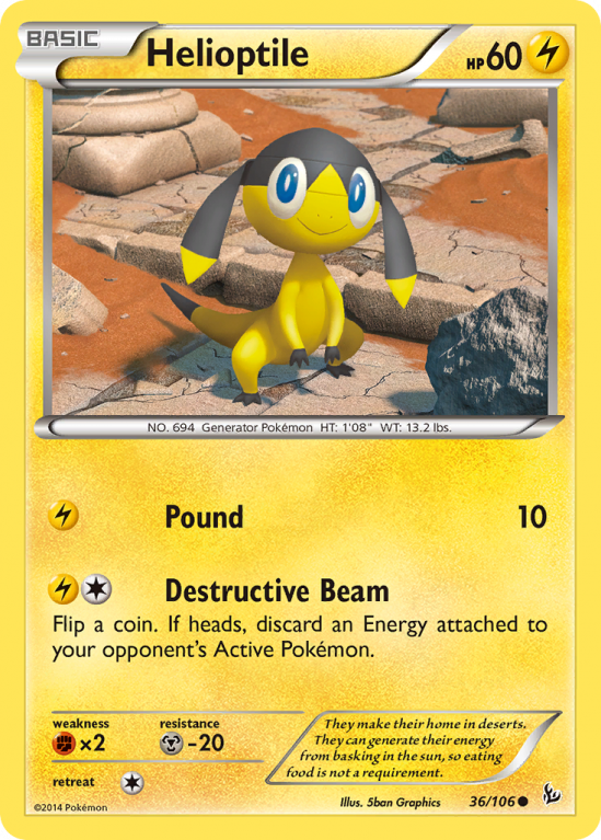Helioptile 36/106 XY Flashfire