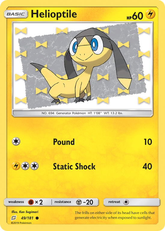 Helioptile 49/181 Sun & Moon Team Up