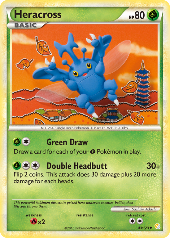 Heracross 43/123 HeartGold & SoulSilver HeartGold & SoulSilver