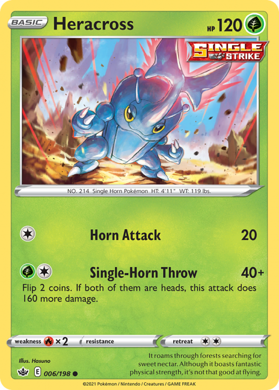 Heracross 6/198 Sword & Shield Chilling Reign