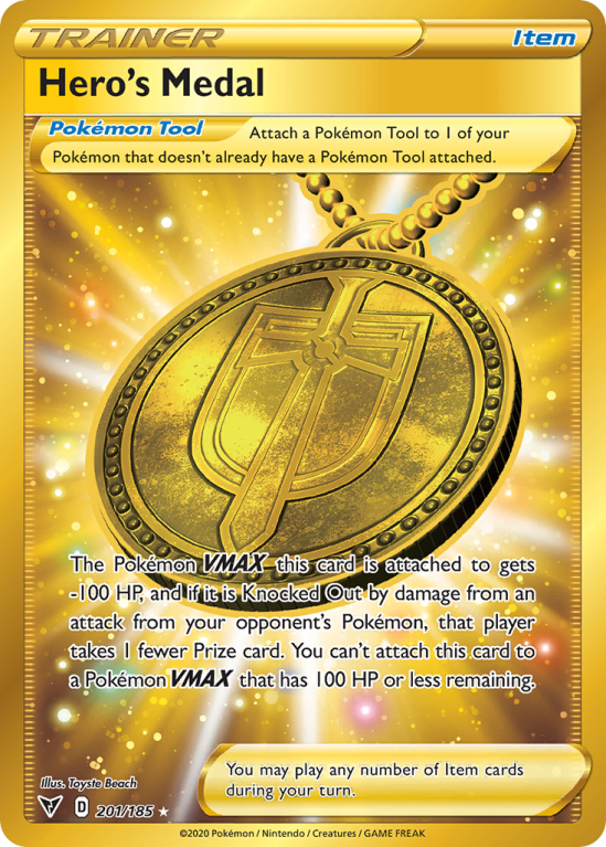 Hero's Medal 201/185 Sword & Shield Vivid Voltage