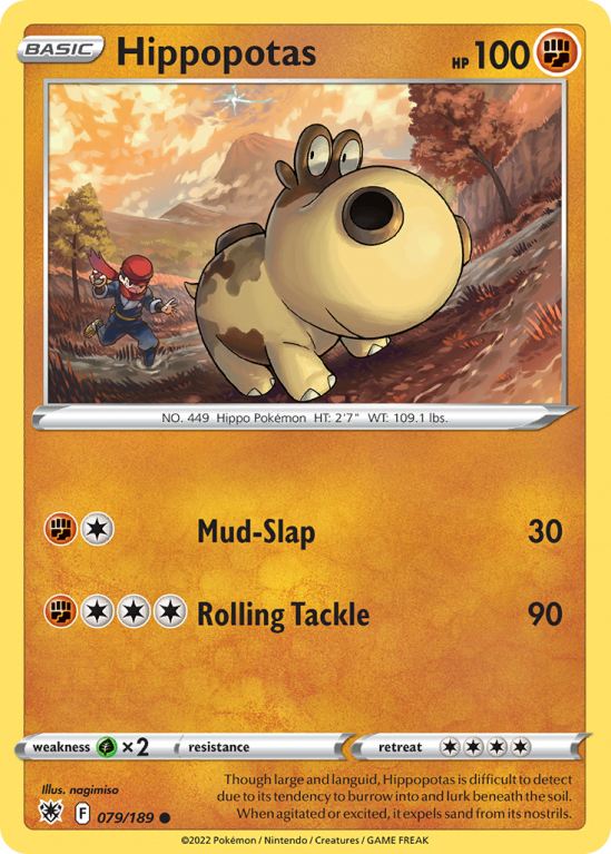 Hippopotas 79/189 Sword & Shield Astral Radiance