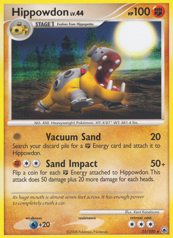 Hippowdon 21/100 Diamond & Pearl Majestic Dawn