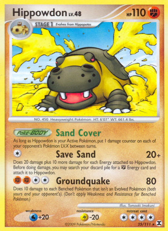 Hippowdon 25/111 Platinum Rising Rivals