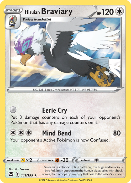Hisuian Braviary 149/195 Sword & Shield Silver Tempest