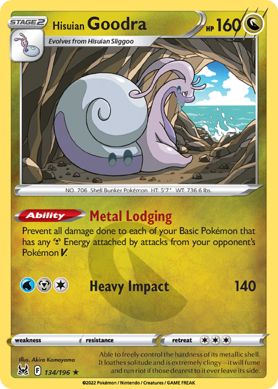 Hisuian Goodra 134/196 Sword & Shield Lost Origin