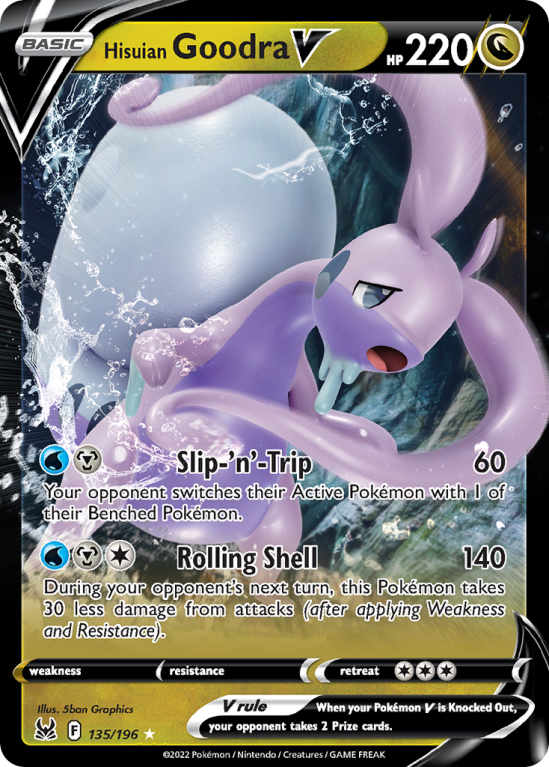 Hisuian Goodra V 135/196 Sword & Shield Lost Origin