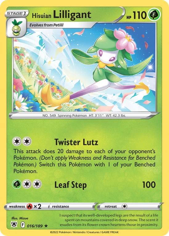 Hisuian Lilligant 16/189 Sword & Shield Astral Radiance
