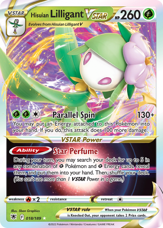 Hisuian Lilligant VSTAR 18/189 Sword & Shield Astral Radiance