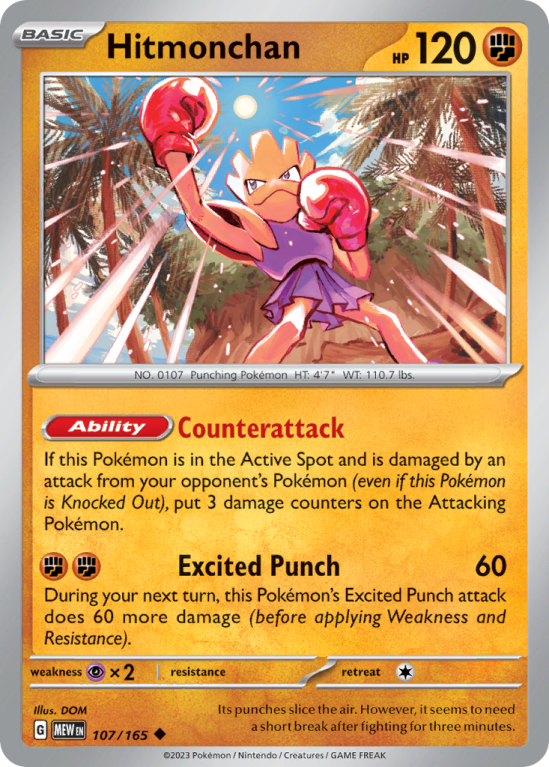 Hitmonchan 107/165 Scarlet & Violet 151