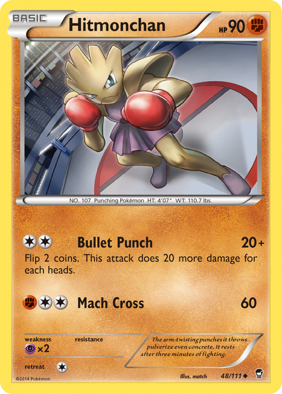 Hitmonchan 48/111 XY Furious Fists
