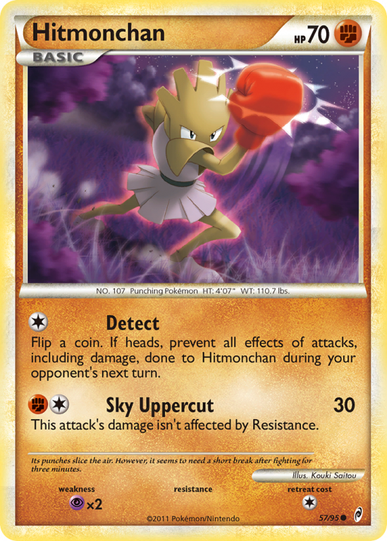 Hitmonchan 57/106 HeartGold & SoulSilver Call of Legends