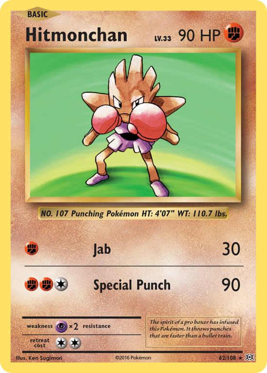 Hitmonchan 62/108 XY Evolutions