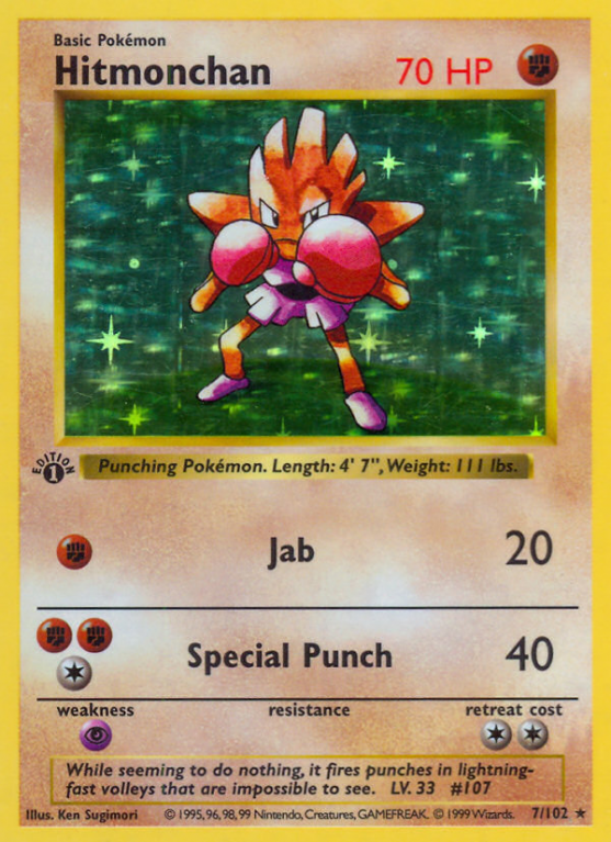 Hitmonchan 7/102 Base Base Set