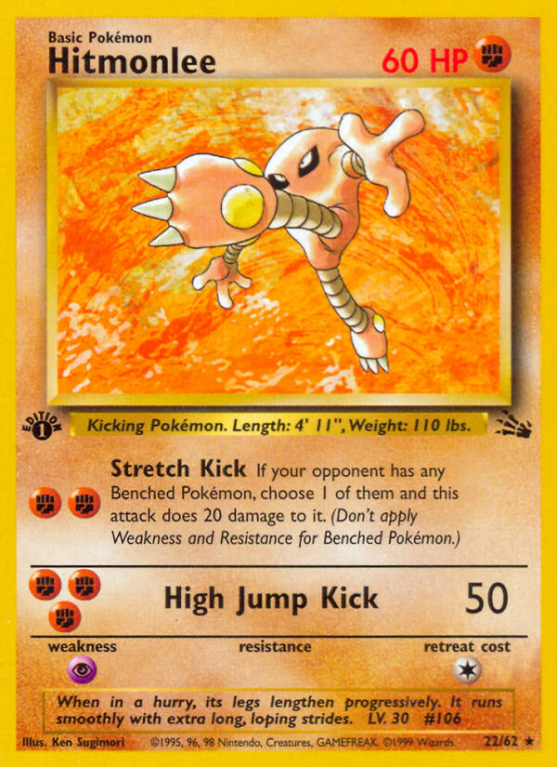 Hitmonlee 22/62 Base Fossil