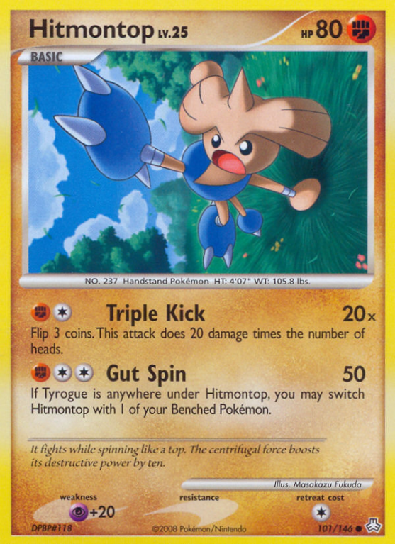 Hitmontop 101/146 Diamond & Pearl Legends Awakened