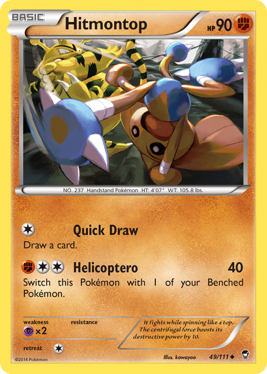 Hitmontop 49/111 XY Furious Fists