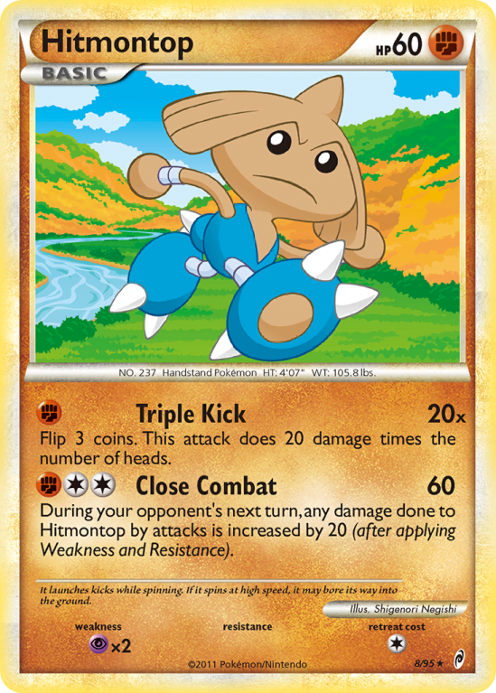 Hitmontop 8/106 HeartGold & SoulSilver Call of Legends