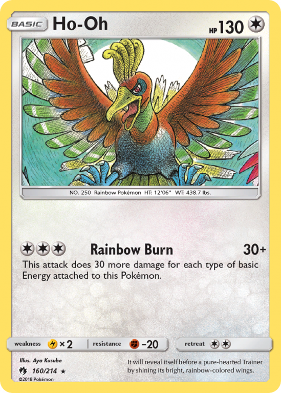 Ho-Oh 160/214 Sun & Moon Lost Thunder