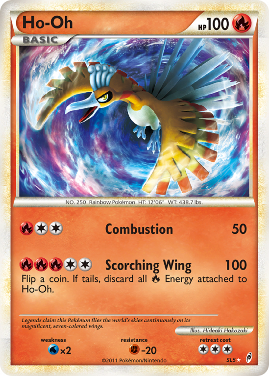 Ho-Oh SL5/106 HeartGold & SoulSilver Call of Legends