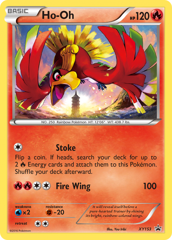 Ho-Oh XY153/183 XY XY Black Star Promos