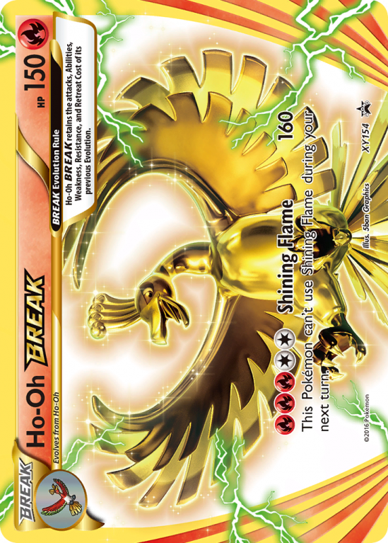 Ho-Oh BREAK XY154/183 XY XY Black Star Promos