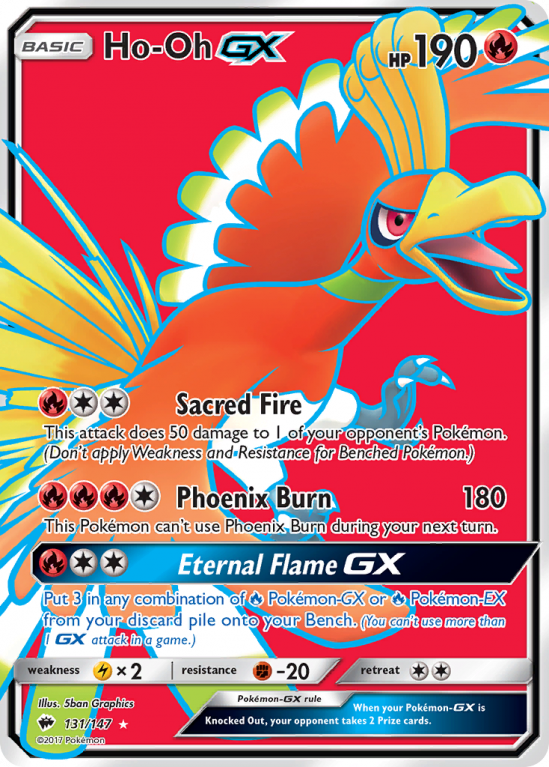 Ho-Oh-GX 131/147 Sun & Moon Burning Shadows