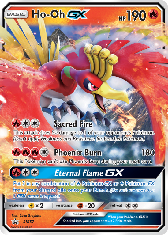Ho-Oh-GX SM57/156 Sun & Moon SM Black Star Promos