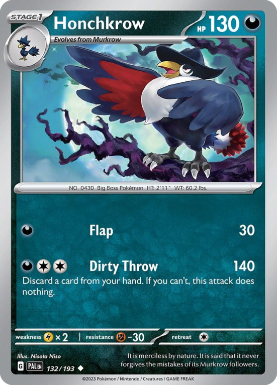 Honchkrow 132/193 Scarlet & Violet Paldea Evolved