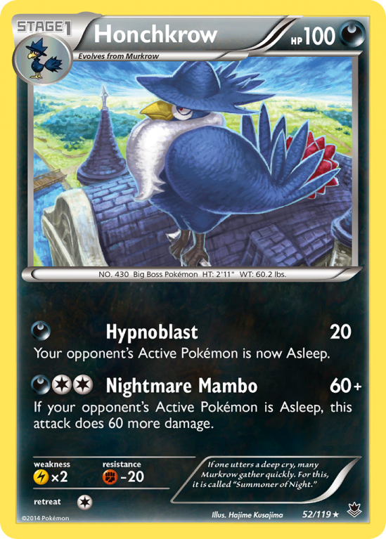 Honchkrow 52/119 XY Phantom Forces