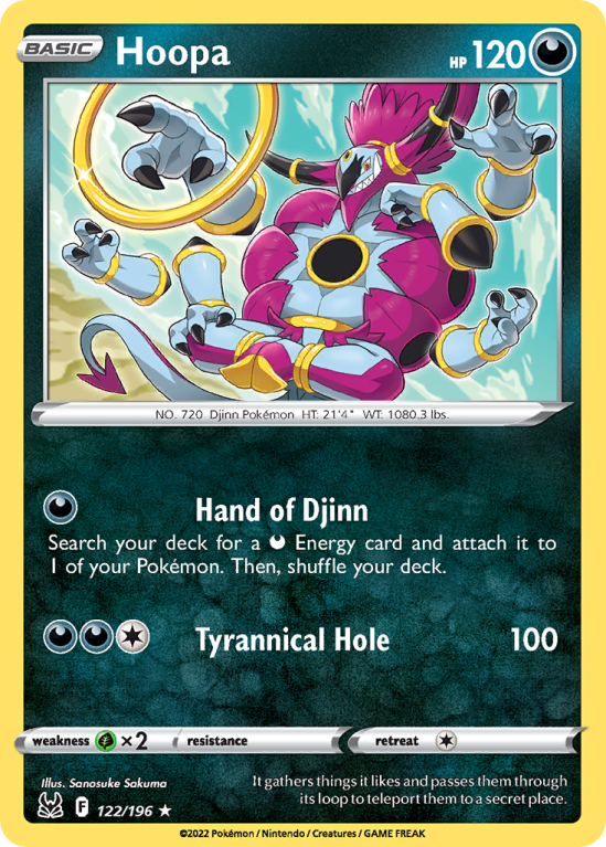 Hoopa 122/196 Sword & Shield Lost Origin