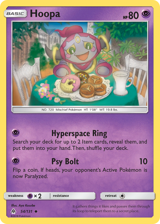 Hoopa 54/131 Sun & Moon Forbidden Light