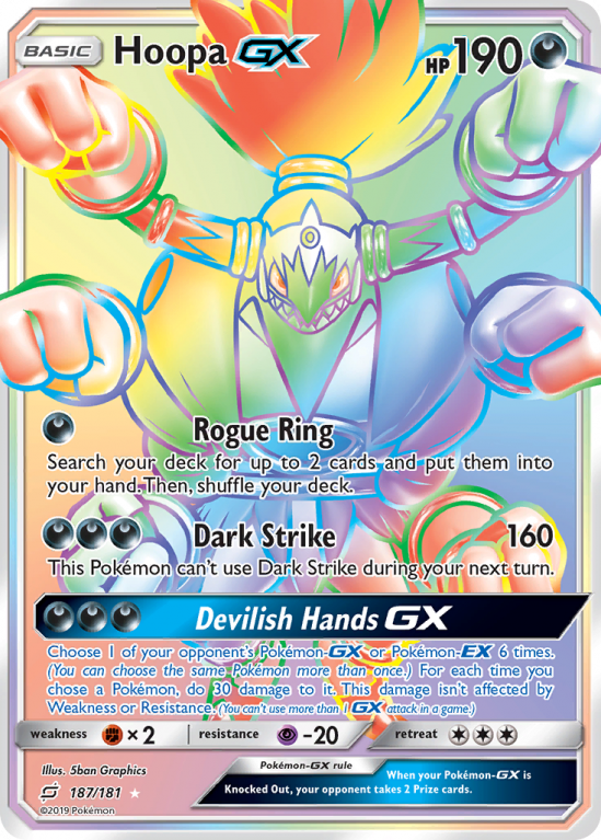Hoopa-GX 187/181 Sun & Moon Team Up