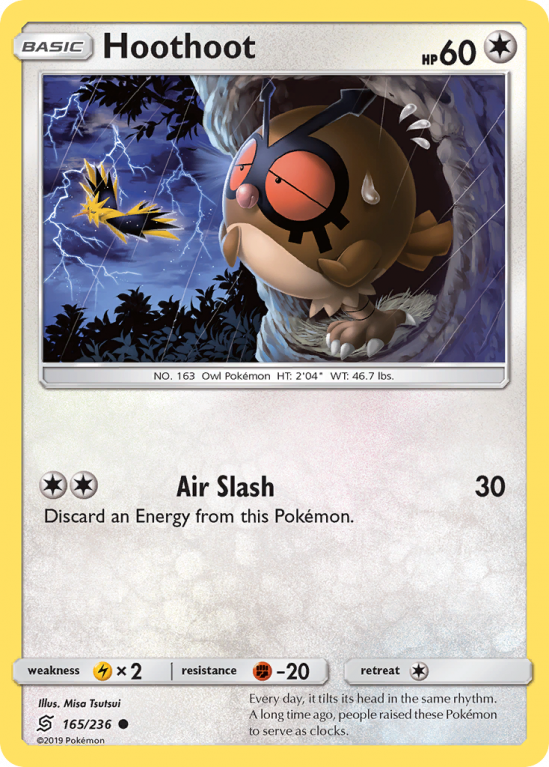 Hoothoot 165/236 Sun & Moon Unified Minds