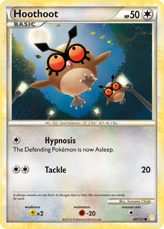 Hoothoot 66/123 HeartGold & SoulSilver HeartGold & SoulSilver