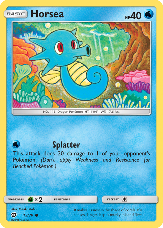 Horsea 15/70 Sun & Moon Dragon Majesty