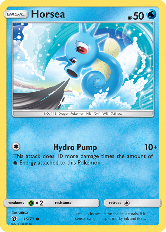 Horsea 16/70 Sun & Moon Dragon Majesty