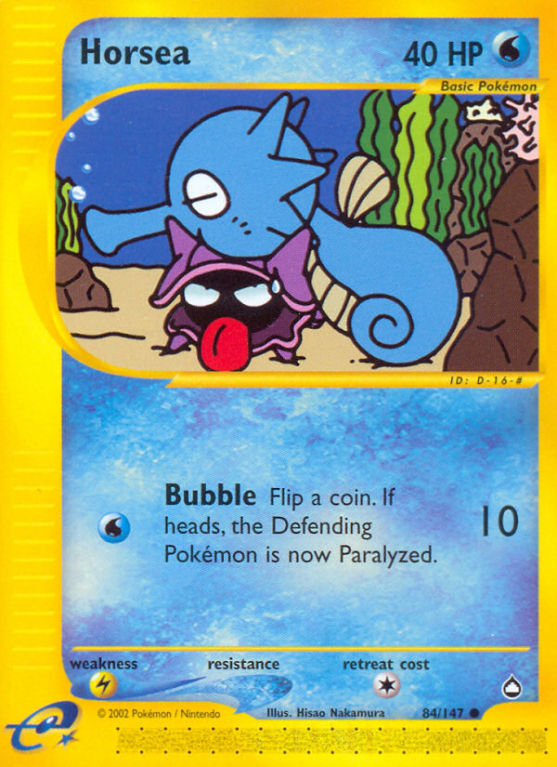 Horsea 84/186 E-Card Aquapolis