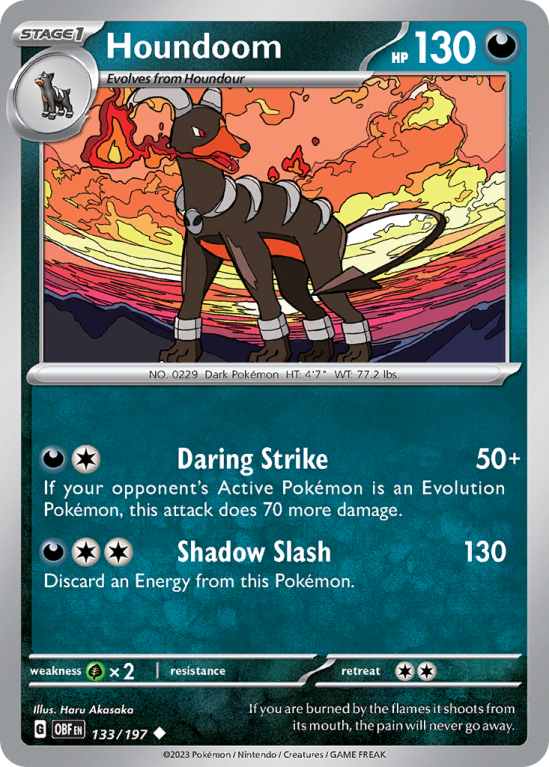 Houndoom 133/197 Scarlet & Violet Obsidian Flames