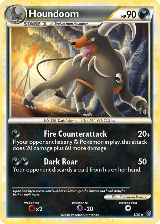 Houndoom 5/90 HeartGold & SoulSilver HS—Undaunted