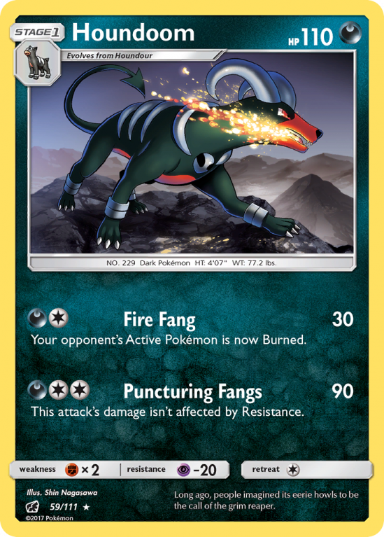 Houndoom 59/111 Sun & Moon Crimson Invasion