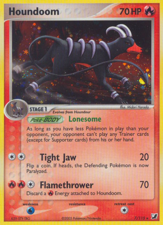 Houndoom 7/115 EX Unseen Forces