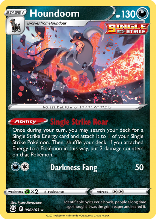 Houndoom 96/163 Sword & Shield Battle Styles